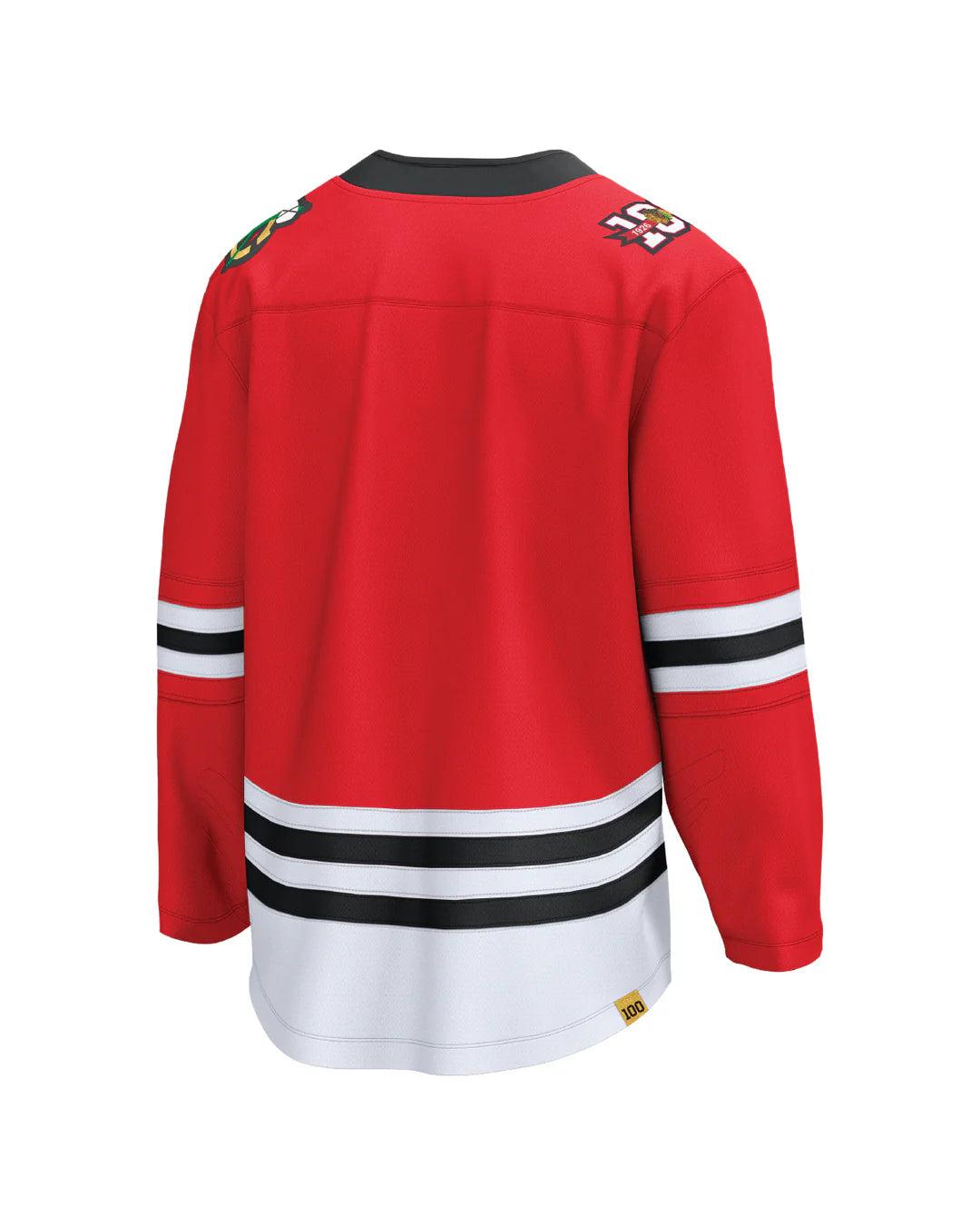 Chicago Blackhawks Centennial Fanatics Breakaway Replica Home Jersey
