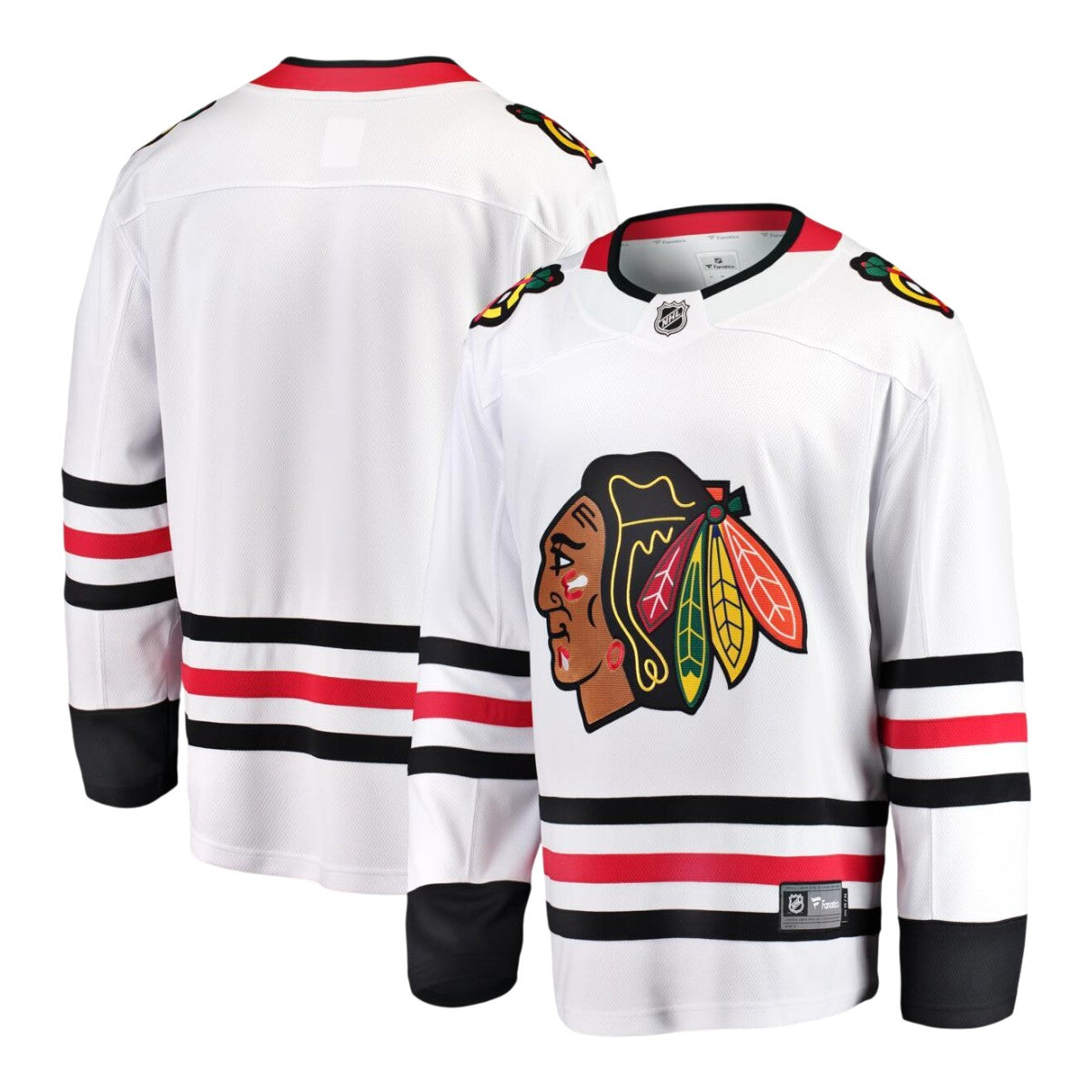 Chicago Blackhawks Fanatics White Away Breakaway Men's Jersey