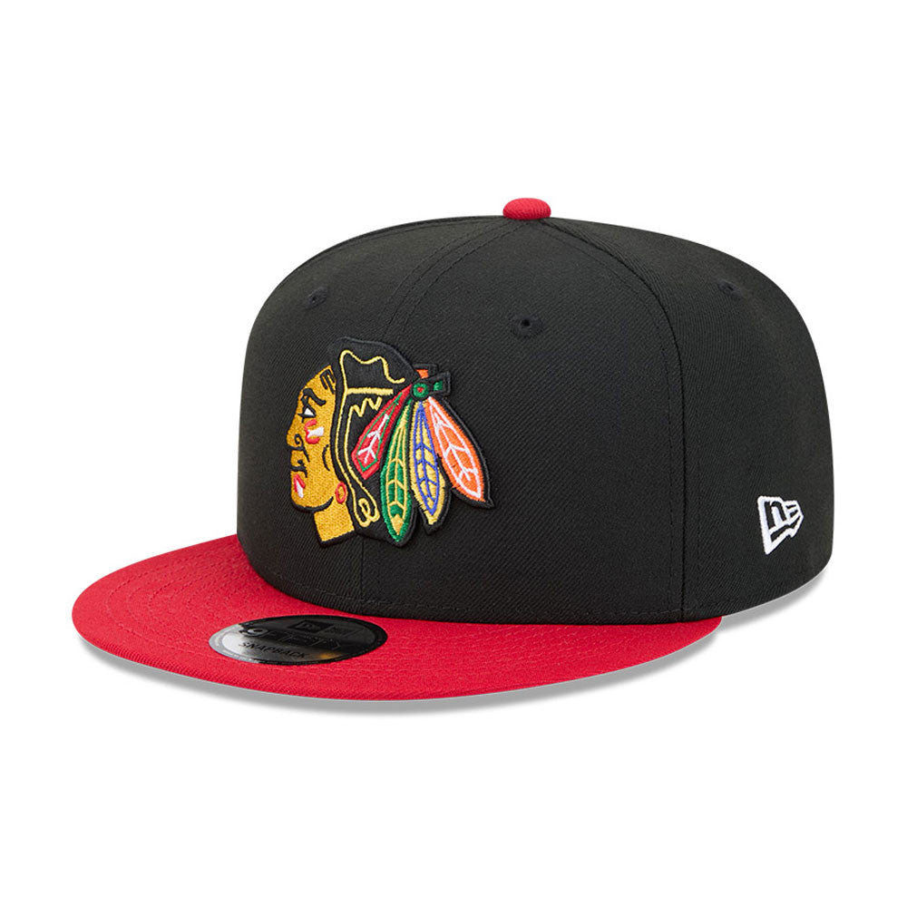 Chicago Blackhawks New Era 9FIFTY Black/Red Snapback Hat