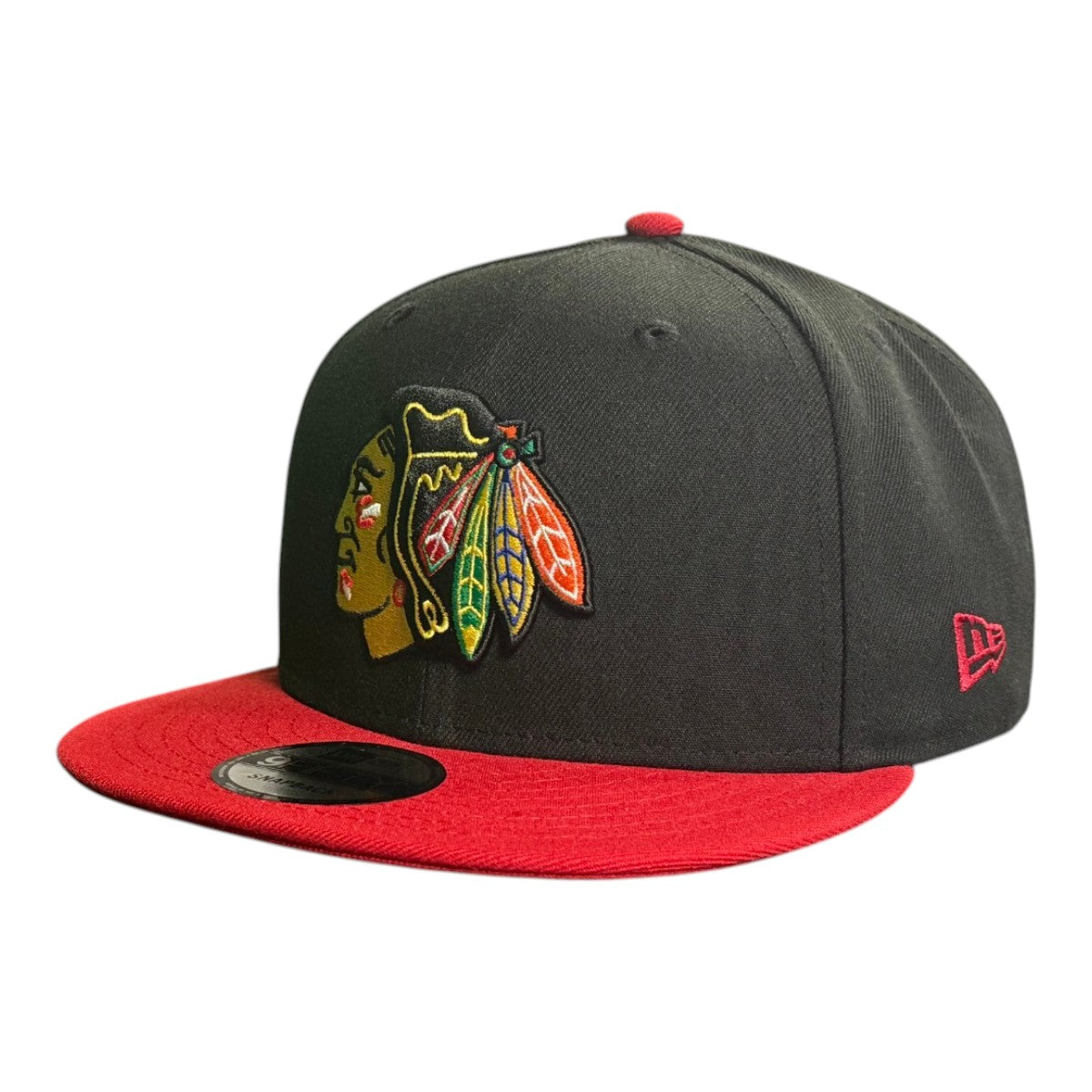 Chicago Blackhawks New Era 9FIFTY Black/Red Snapback Hat
