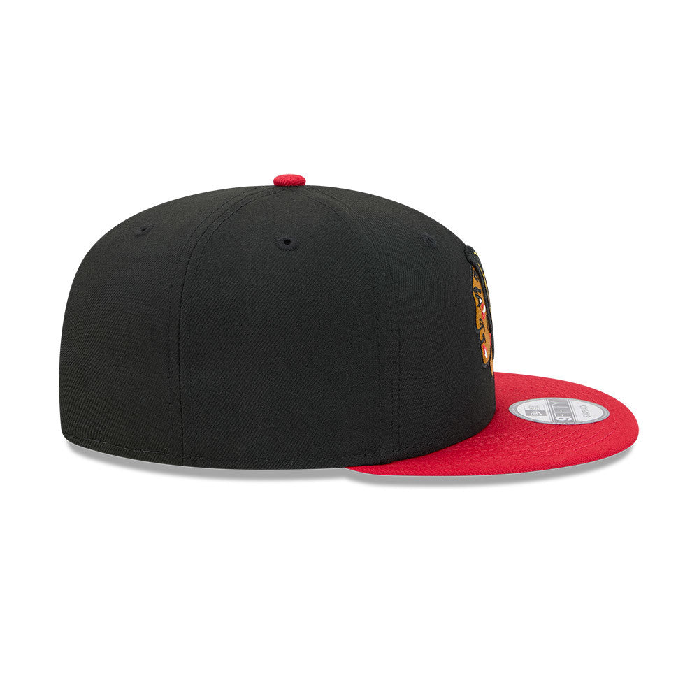 Chicago Blackhawks New Era 9FIFTY Black/Red Snapback Hat