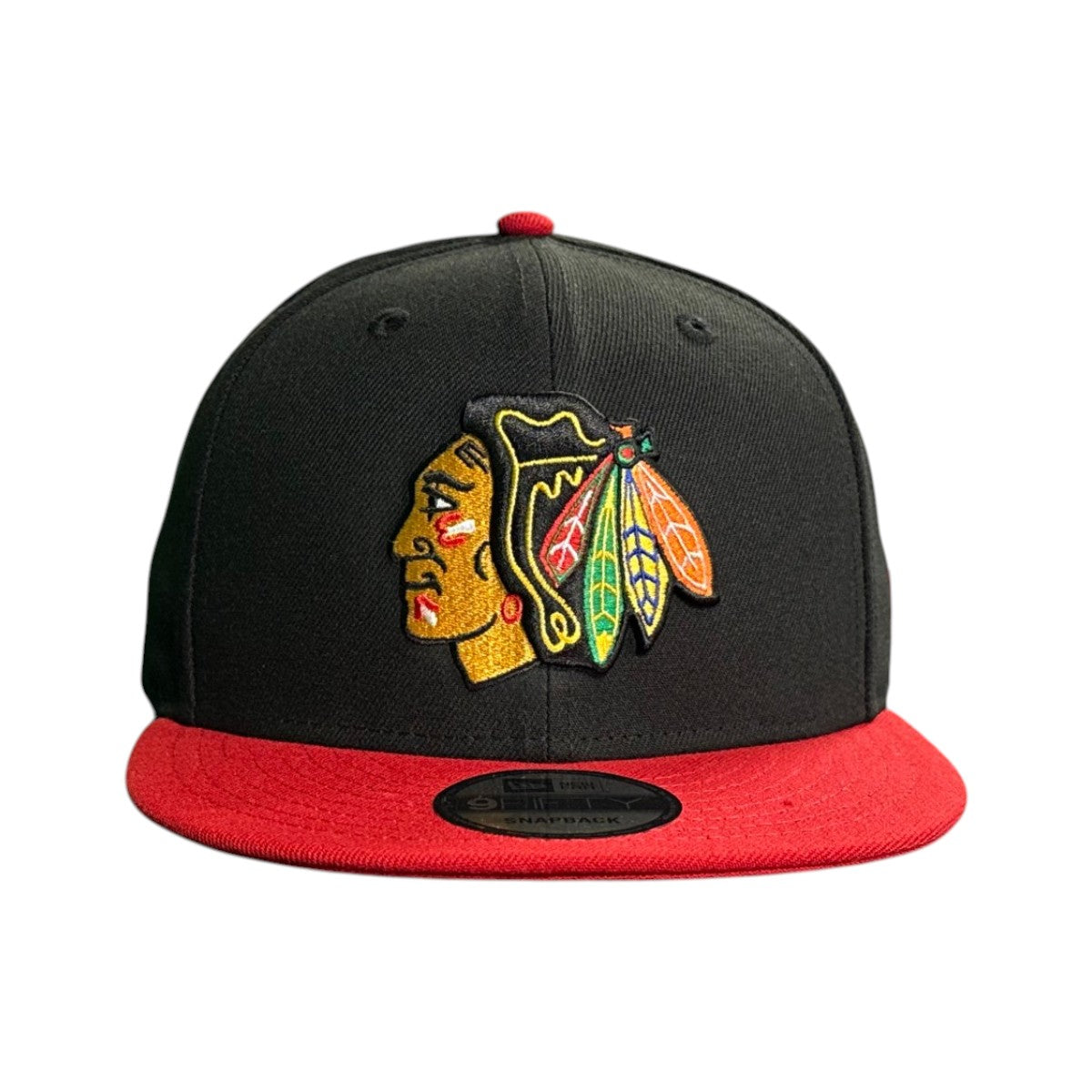 Chicago Blackhawks New Era 9FIFTY Black/Red Snapback Hat