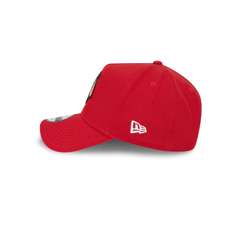 Chicago Blackhawks New Era 9FORTY A-Frame Red Adjustable Hat
