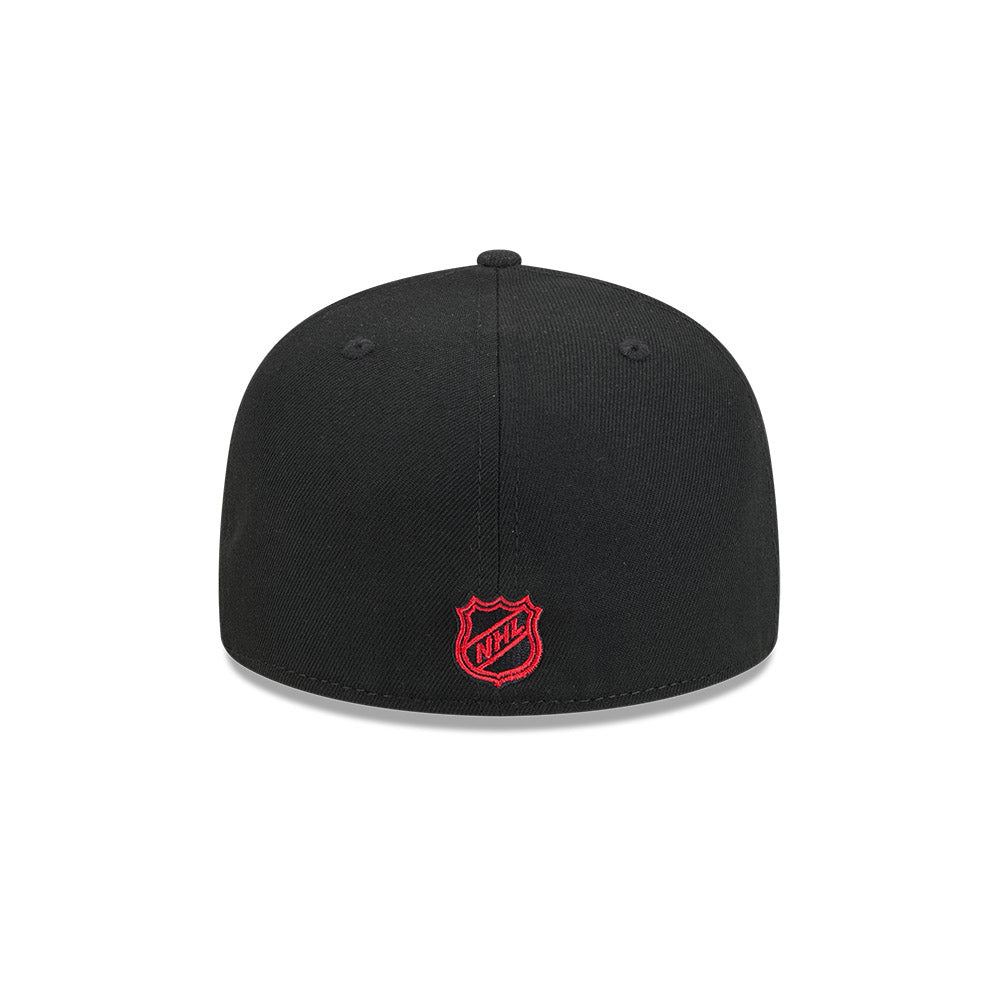 Chicago Blackhawks New Era Black 59FIFTY Fitted Hat