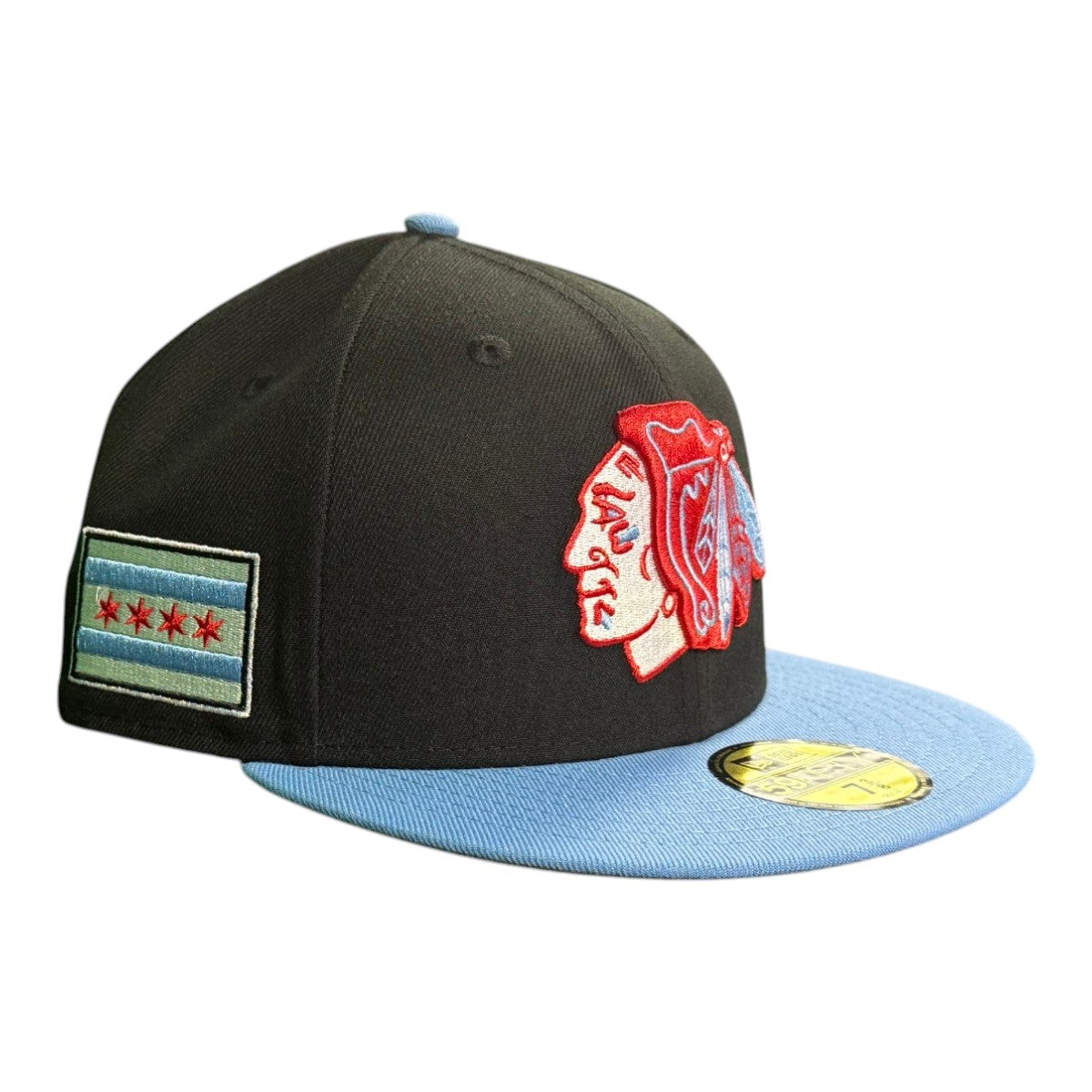 Chicago Blackhawks New Era Chicago Flag 59FIFTY Fitted Hat