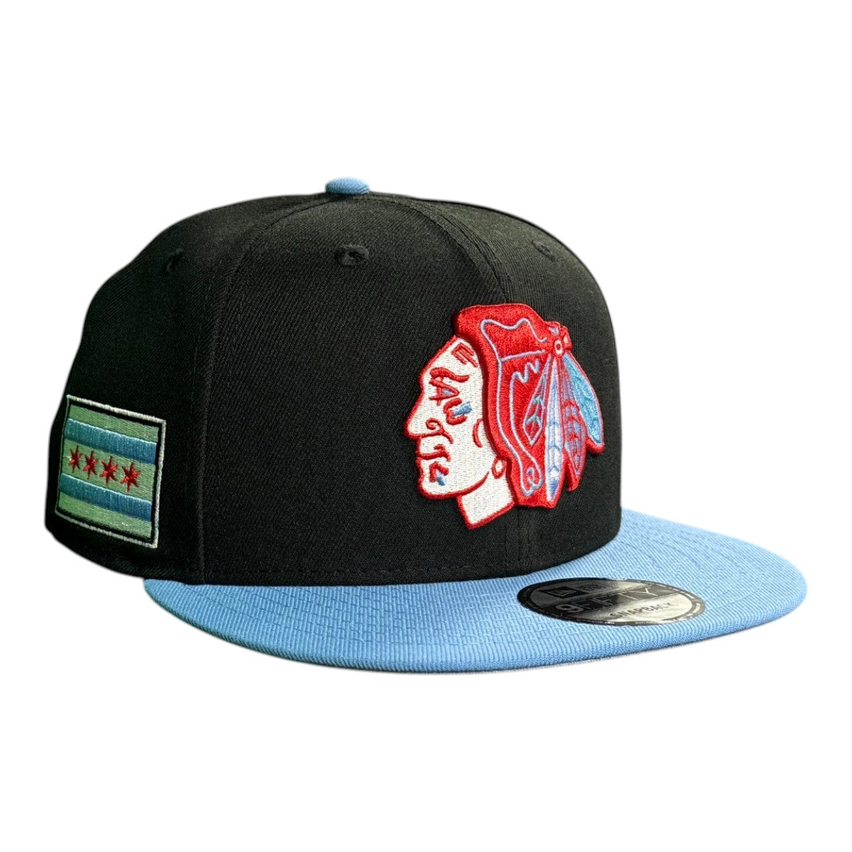 Chicago Blackhawks New Era Chicago Flag 9FIFTY Snapback Hat