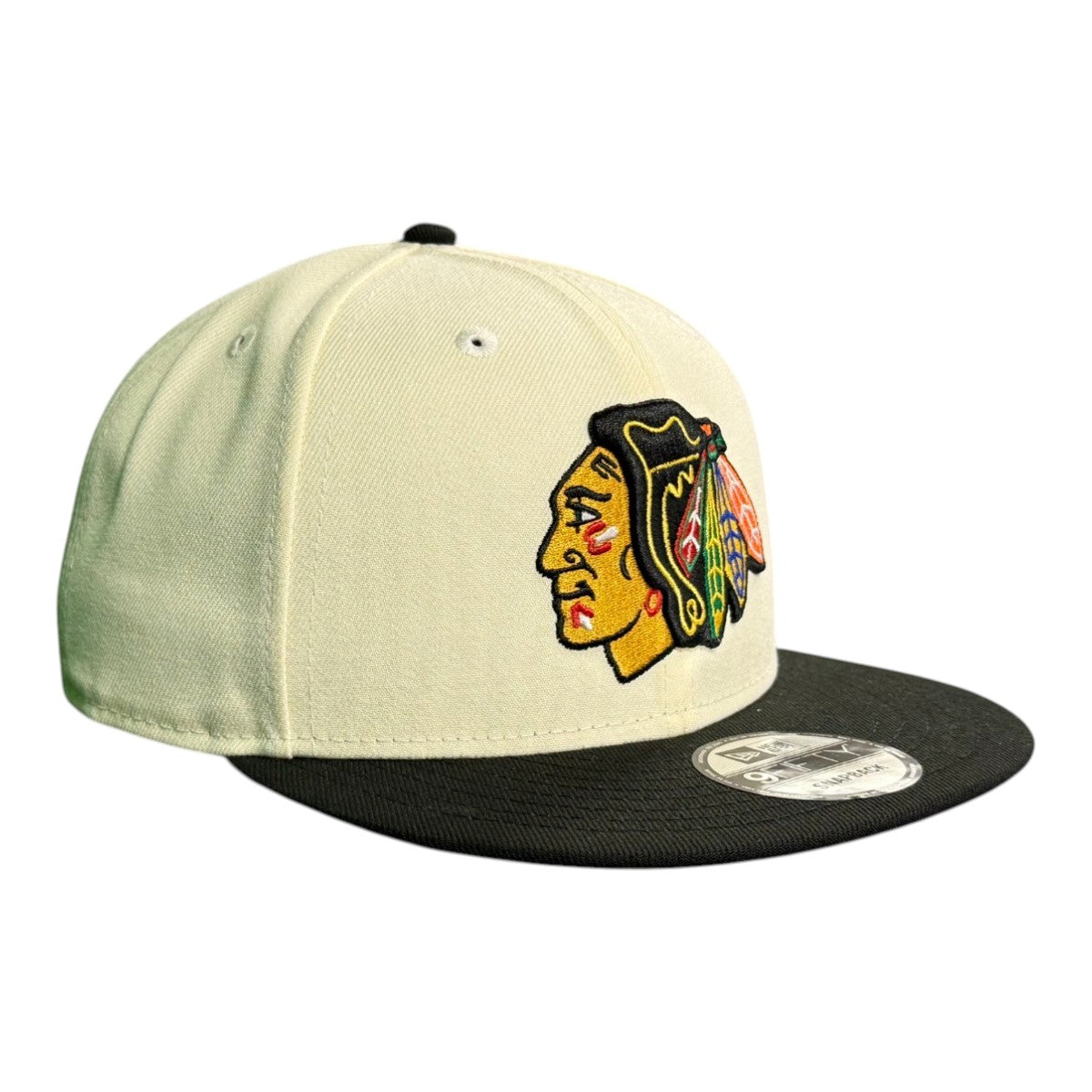 Chicago Blackhawks New Era Chrome/Black 9FIFTY Snapback Hat