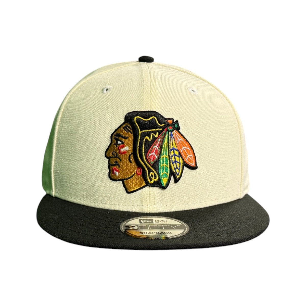Chicago Blackhawks New Era Chrome/Black 9FIFTY Snapback Hat