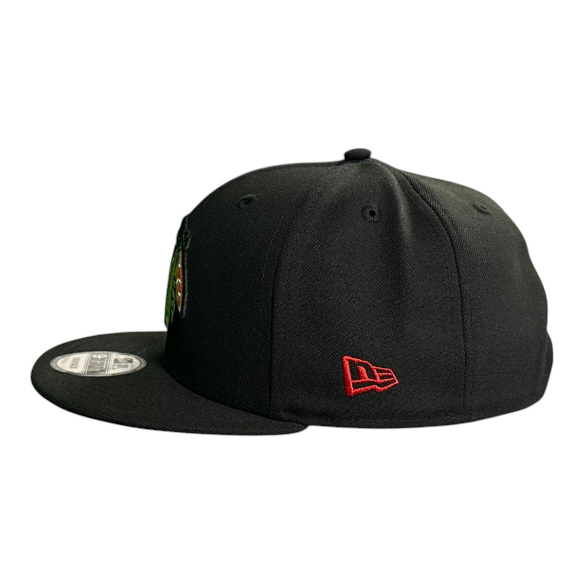 Chicago Blackhawks New Era Color Feathers Black 9FIFTY Snapback Hat