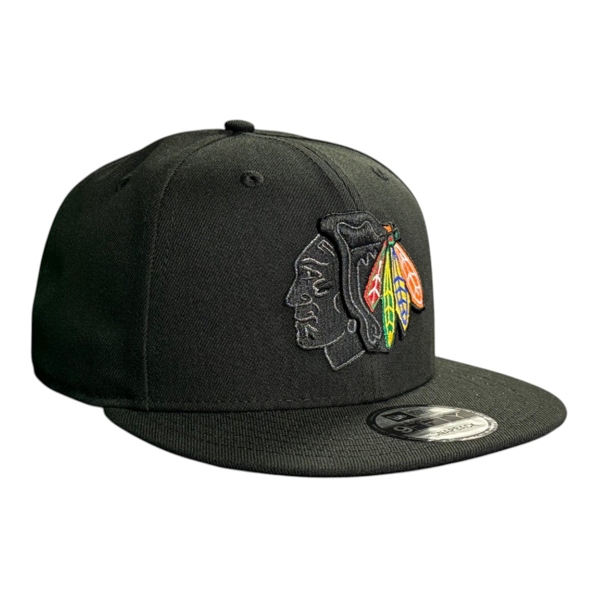 Chicago Blackhawks New Era Color Feathers Black 9FIFTY Snapback Hat