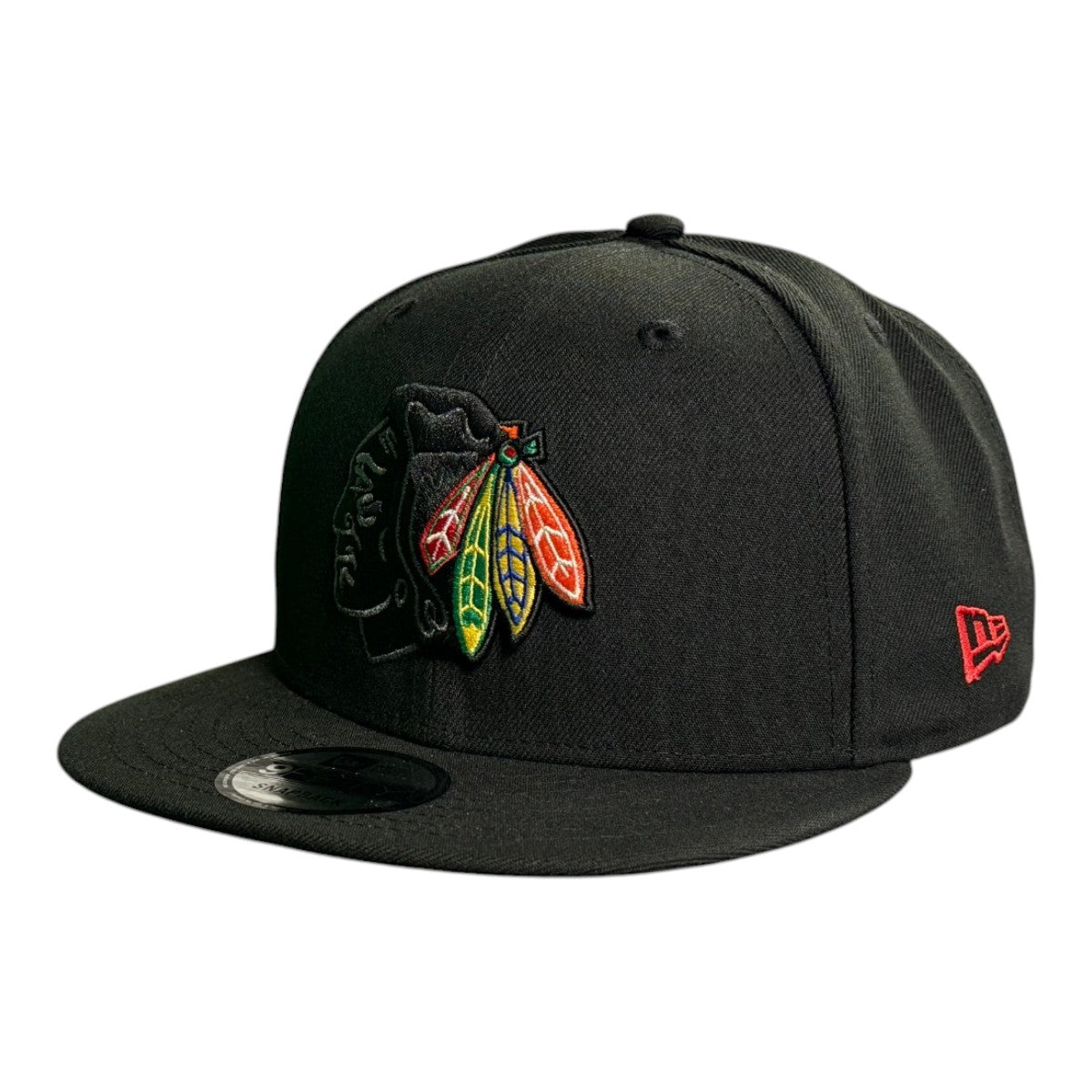 Chicago Blackhawks New Era Color Feathers Black 9FIFTY Snapback Hat