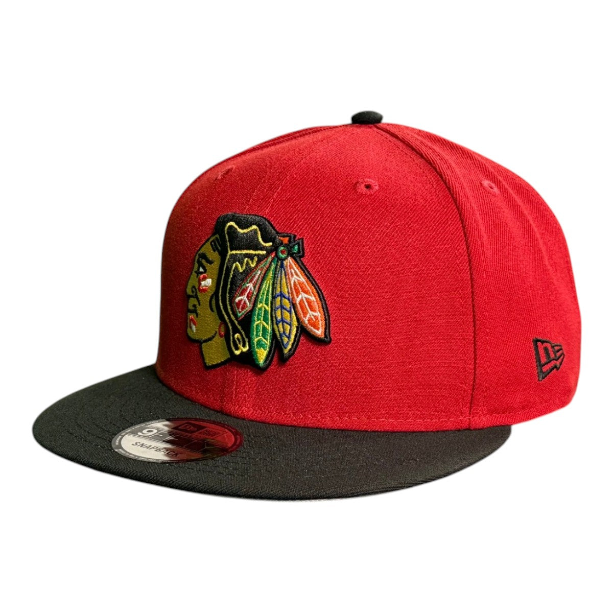 Chicago Blackhawks Red/Black Two Toned New Era 9FIFTY Snapback Hat