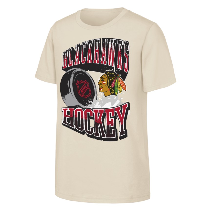 Chicago Blackhawks Youth Sport Core Natural Slasher T-Shirt