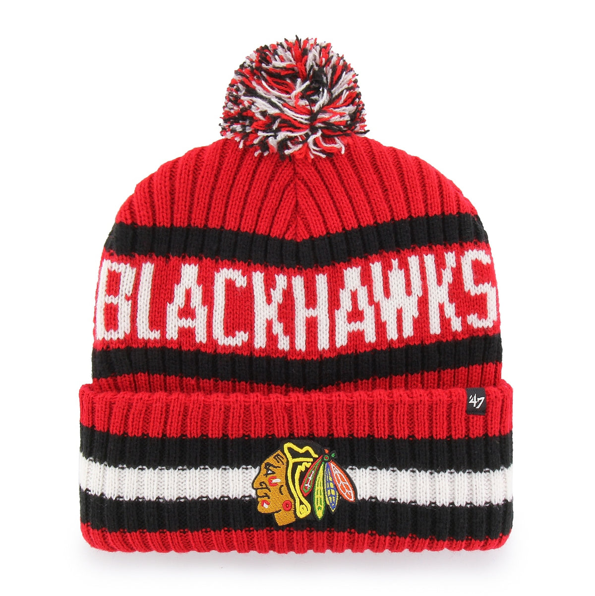 Chicago Blackhawks '47 Bering Red Cuffed Knit Hat