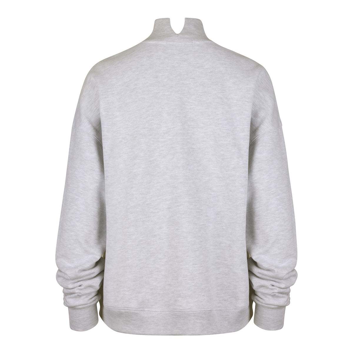 Chicago Blackhawks '47 Women's Vantage Grey Mock Neck Pullover Sweatshirt