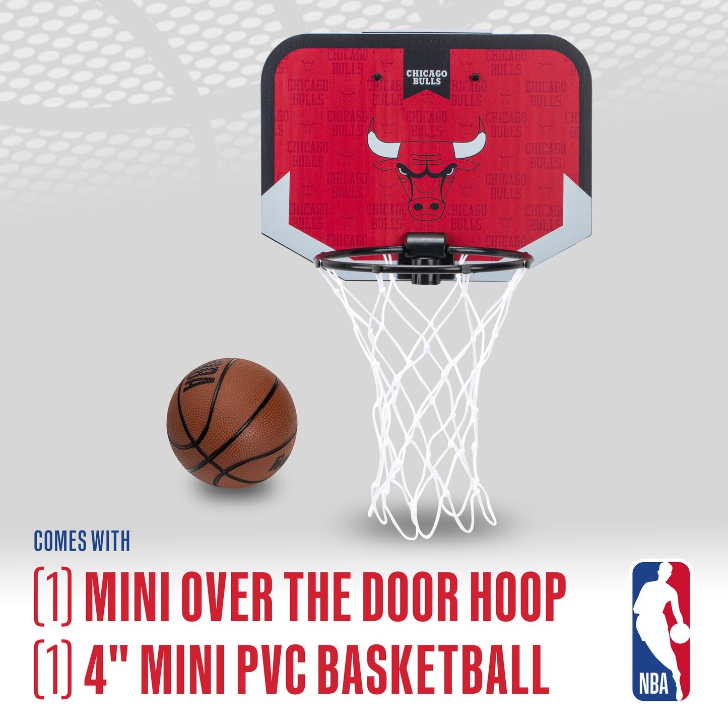 Chicago Bulls Mini Hoop Over The Door
