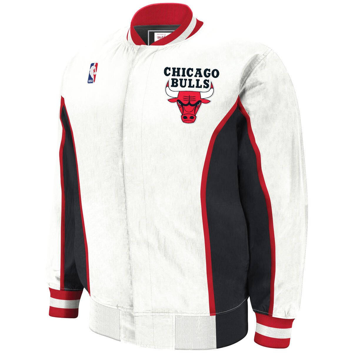 Chicago Bulls Mitchell & Ness White Authentic Warm Up Jacket