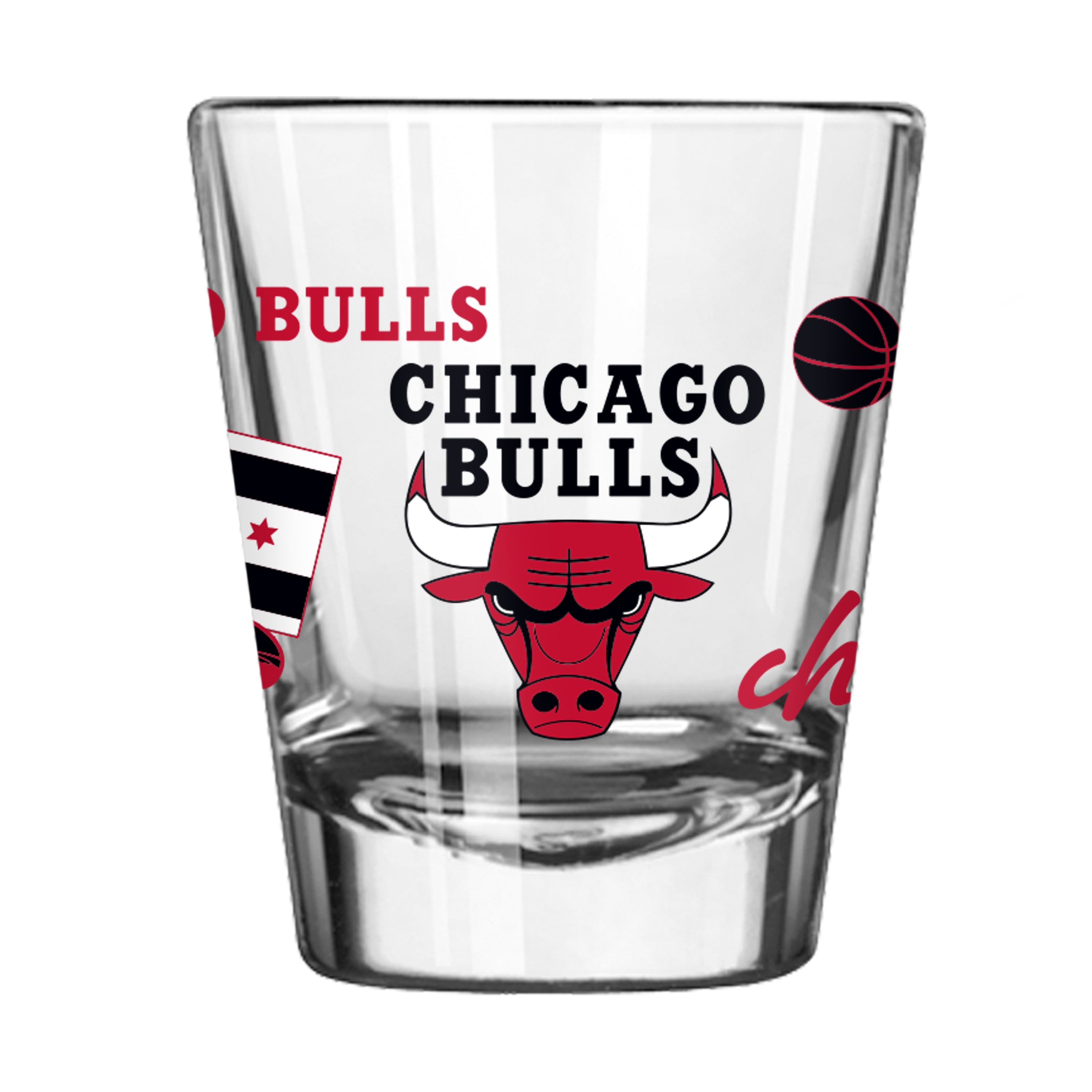 Chicago Bulls Native Design 2 oz. Shot Glass – Clark Street Sports