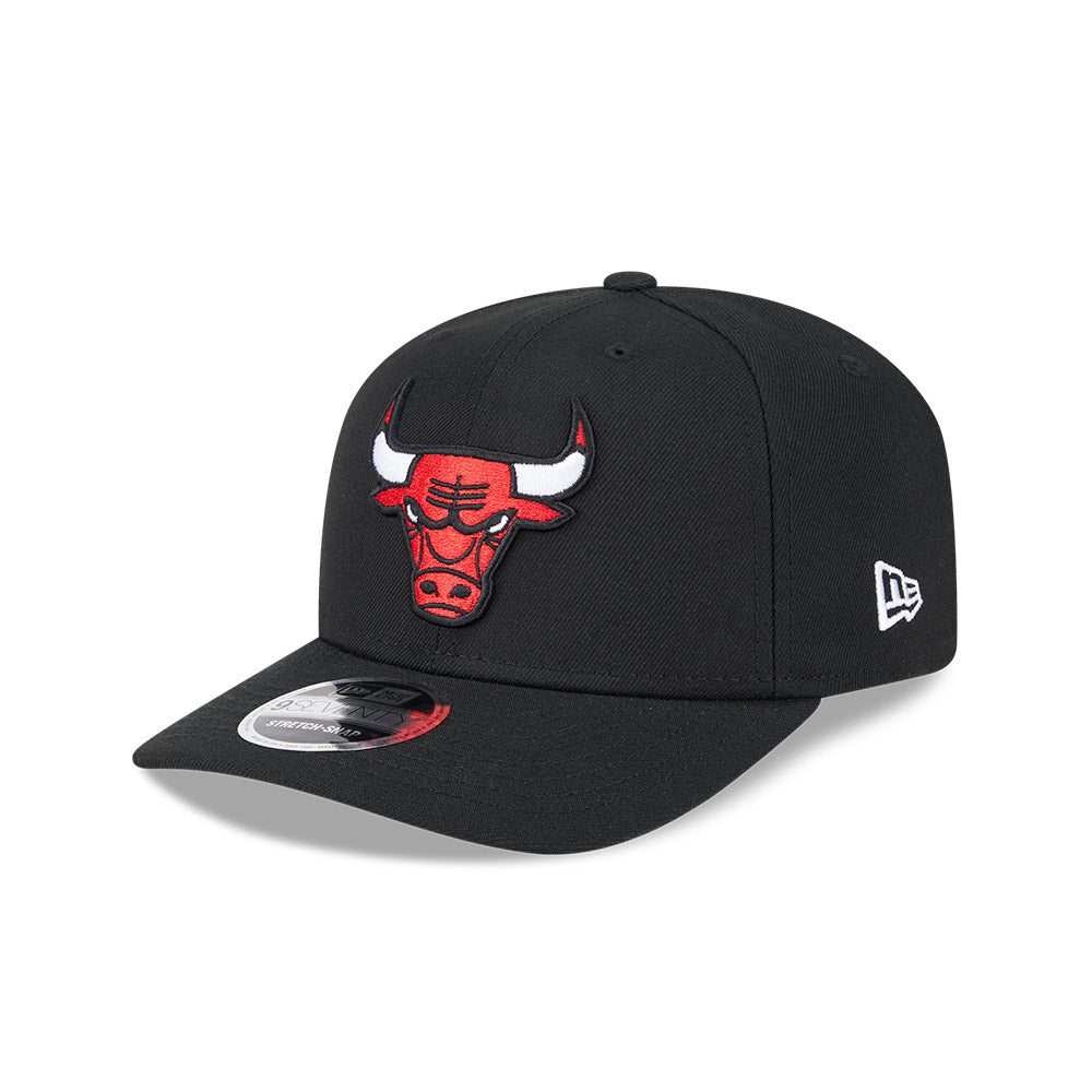 Chicago Bulls New Era 9SEVENTY Black Poly Stretch-Snap Adjustable Hat