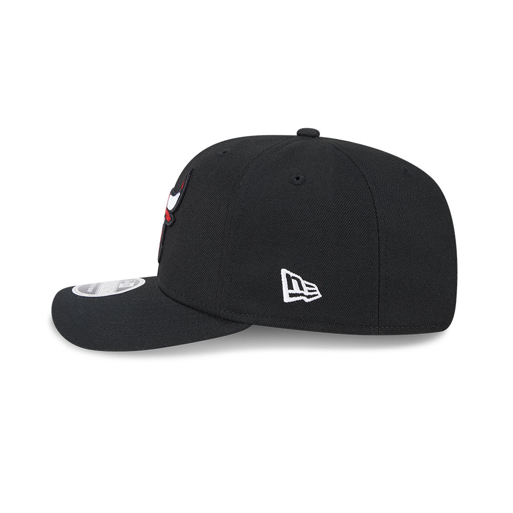 Chicago Bulls New Era 9SEVENTY Black Poly Stretch-Snap Adjustable Hat