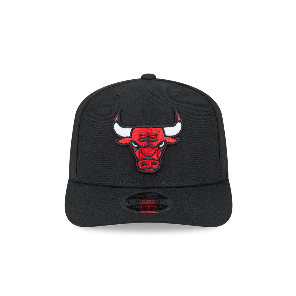 Chicago Bulls New Era 9SEVENTY Black Poly Stretch-Snap Adjustable Hat