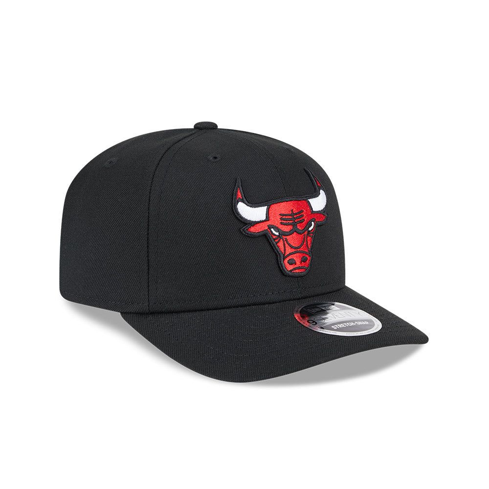 Chicago Bulls New Era 9SEVENTY Black Poly Stretch-Snap Adjustable Hat