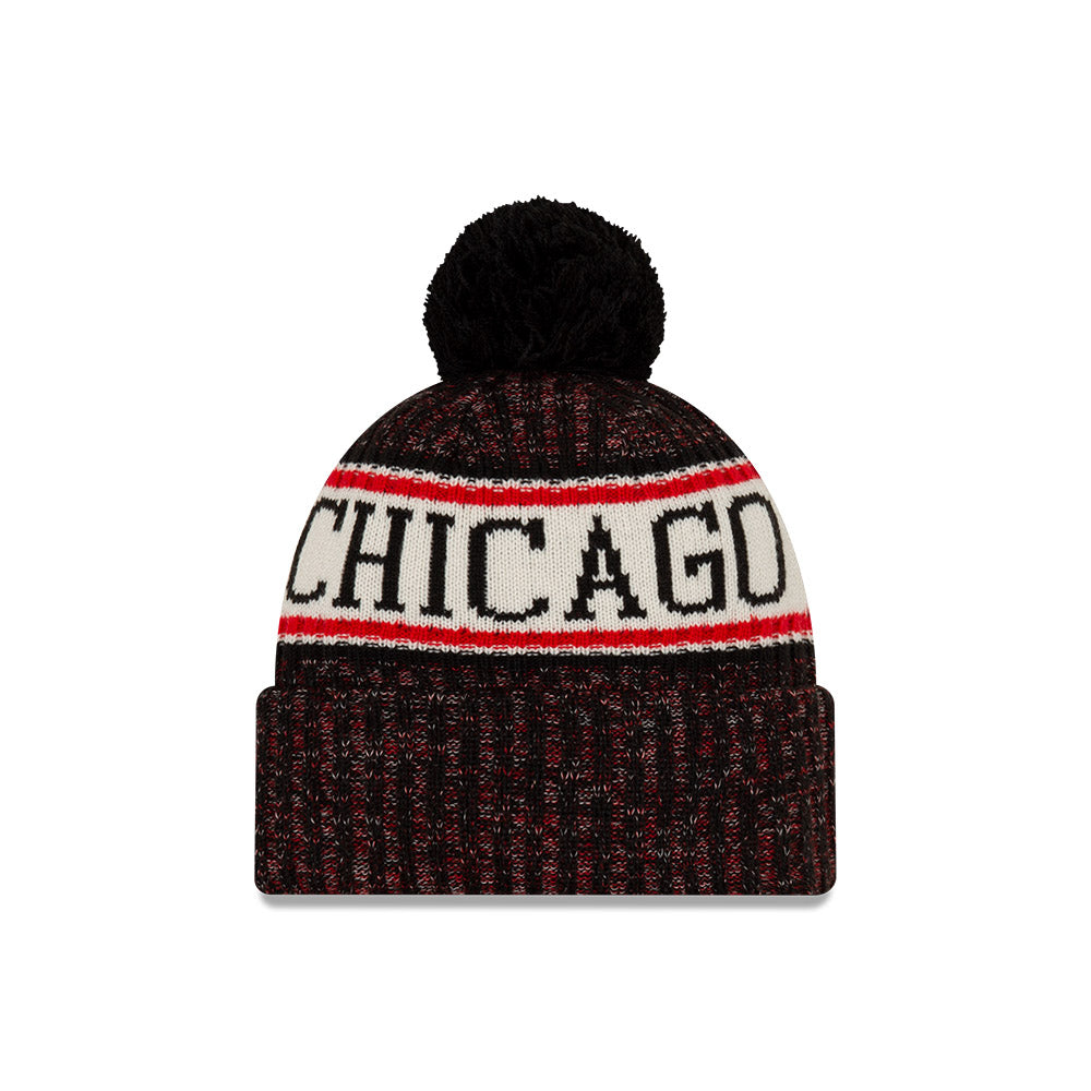 Chicago Bulls New Era Alt Black Sport Knit Hat