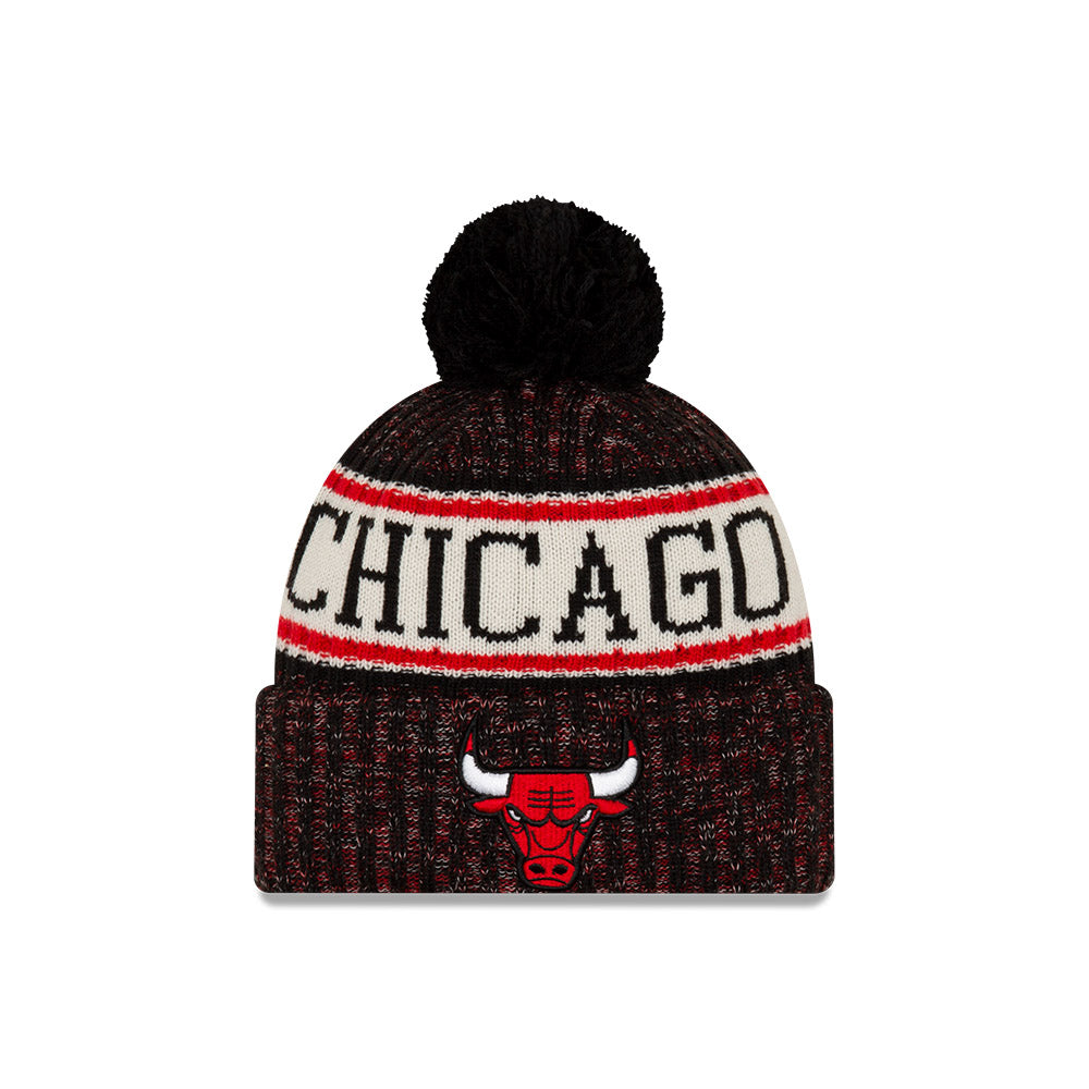 Chicago Bulls New Era Alt Black Sport Knit Hat