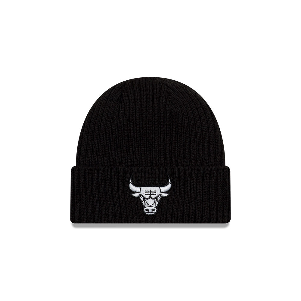 Chicago Bulls New Era Black Core Classic Cuffed Knit Hat