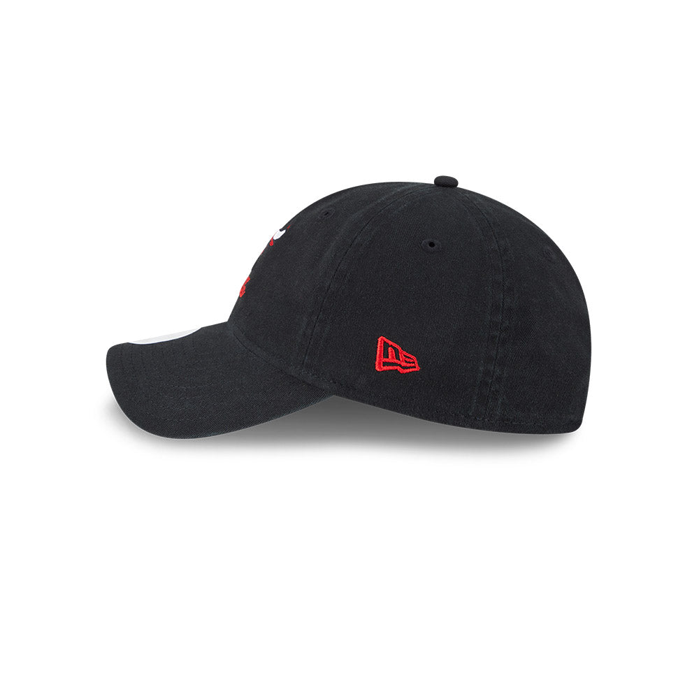 Chicago Bulls New Era Women's 9TWENTY Preppy Team Black Adjustable Hat