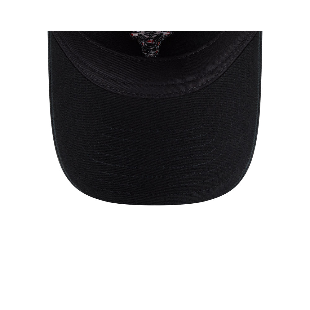 Chicago Bulls New Era Women's 9TWENTY Preppy Team Black Adjustable Hat