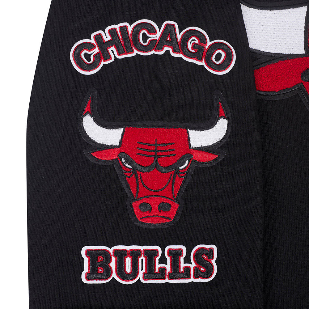 Chicago Bulls Pro Standard Black Retro Classic Rib Hoodie