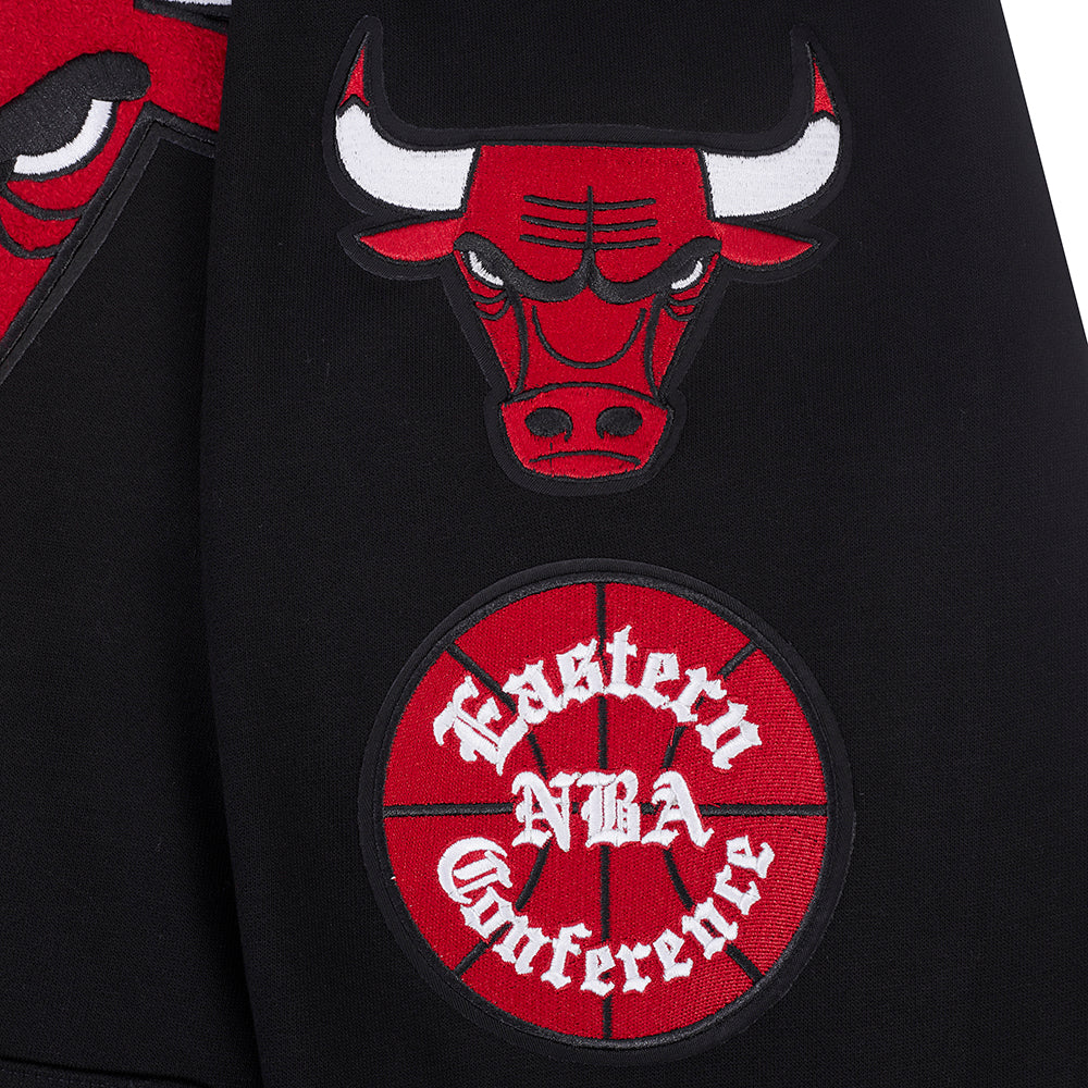 Chicago Bulls Pro Standard Black Retro Classic Rib Hoodie