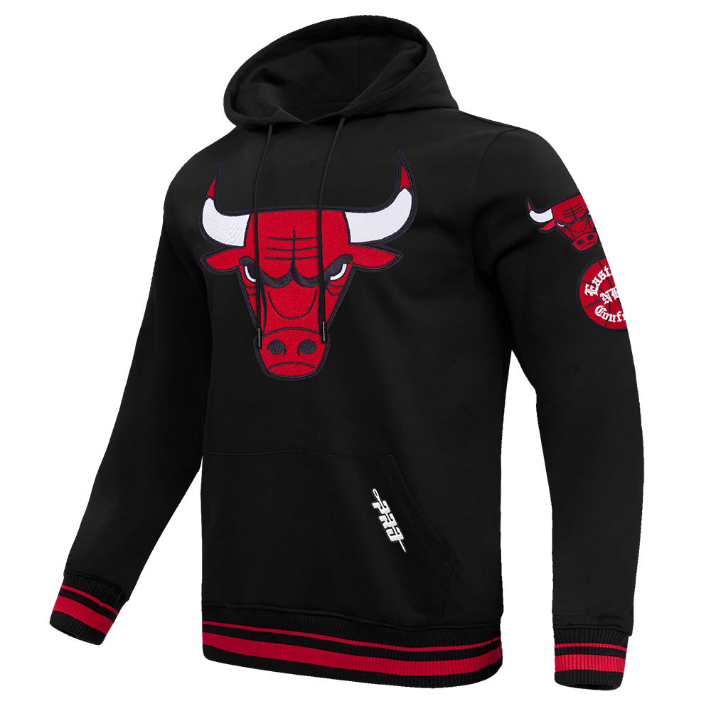 Chicago Bulls Pro Standard Black Retro Classic Rib Hoodie