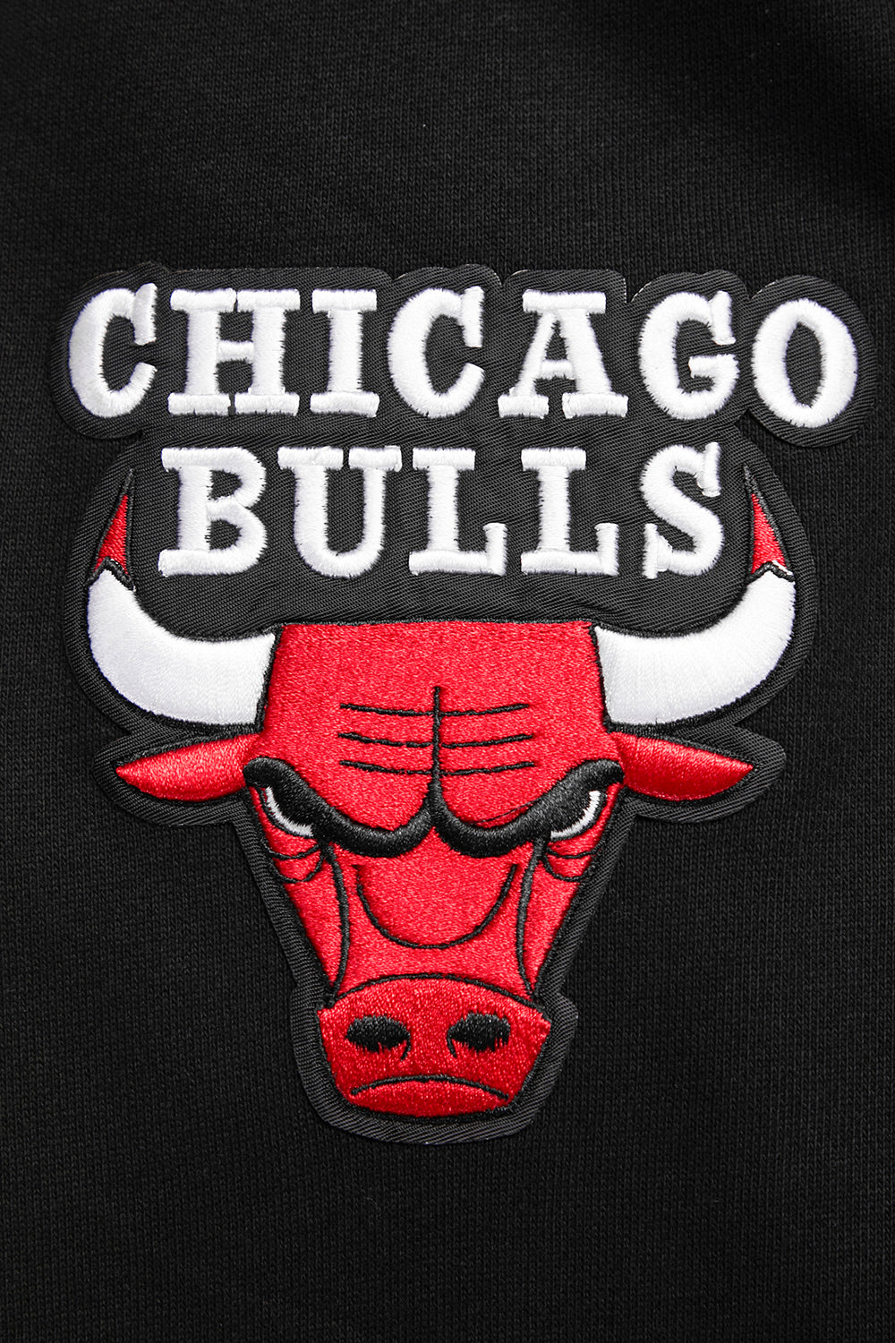 Chicago Bulls Pro Standard Men's Black Script Tail Ribbed Fleece Hoodie