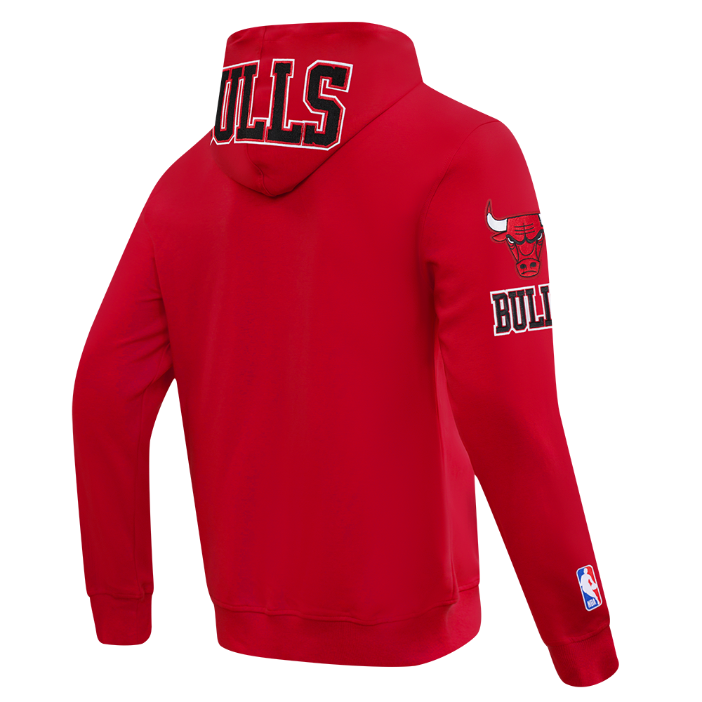 Chicago Bulls Pro Standard Men's Red Classic Chenille Full Zip Hoodie