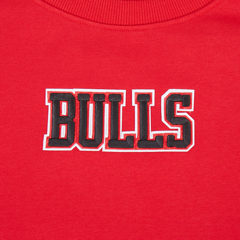 Chicago Bulls Pro Standard Women's Red Wingspan Crewneck Sweatshirt