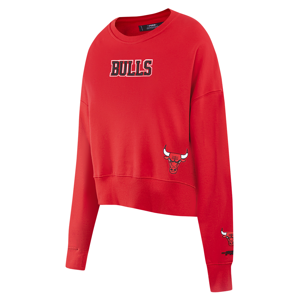 Chicago Bulls Pro Standard Women's Red Wingspan Crewneck Sweatshirt