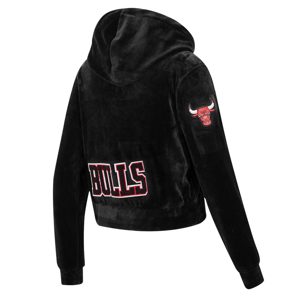 Chicago Bulls Pro Standard Women's Velour Full Zip Hoodie