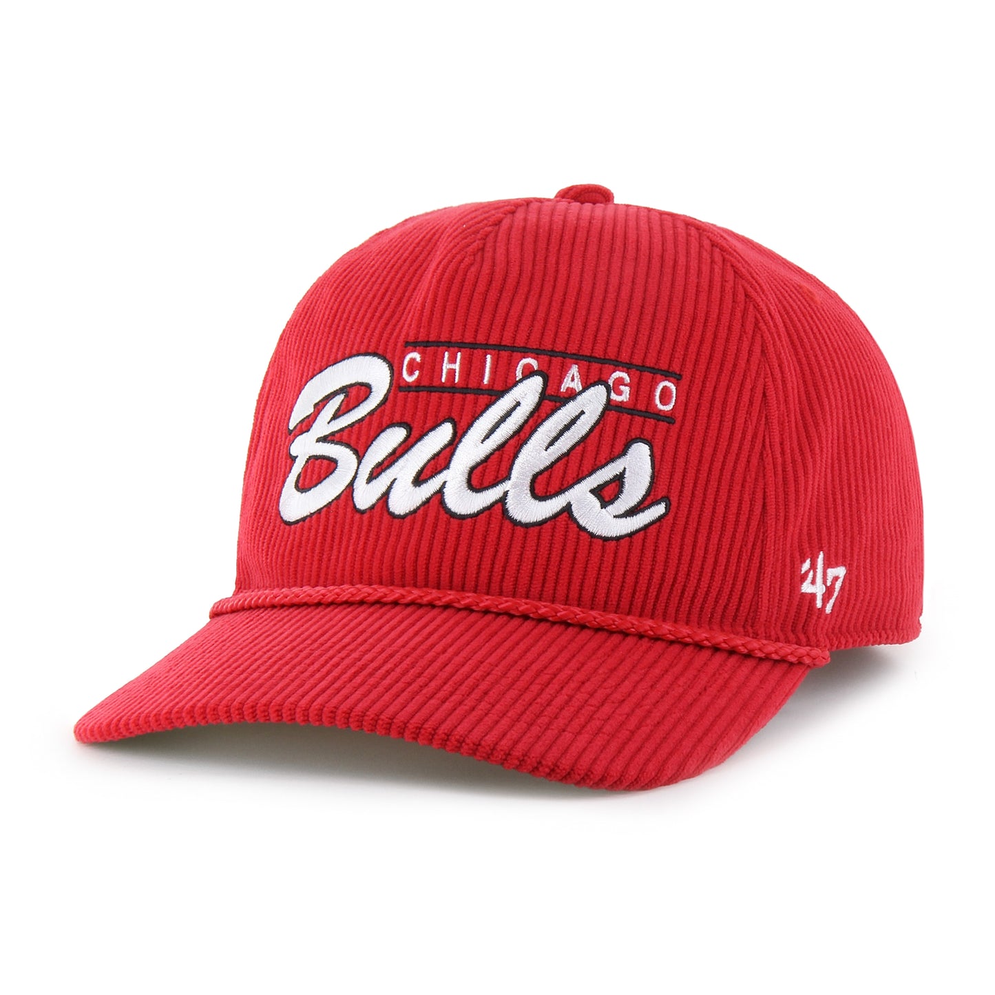 Chicago Bulls Red Double Header Cord '47 Hitch Adjustable Hat