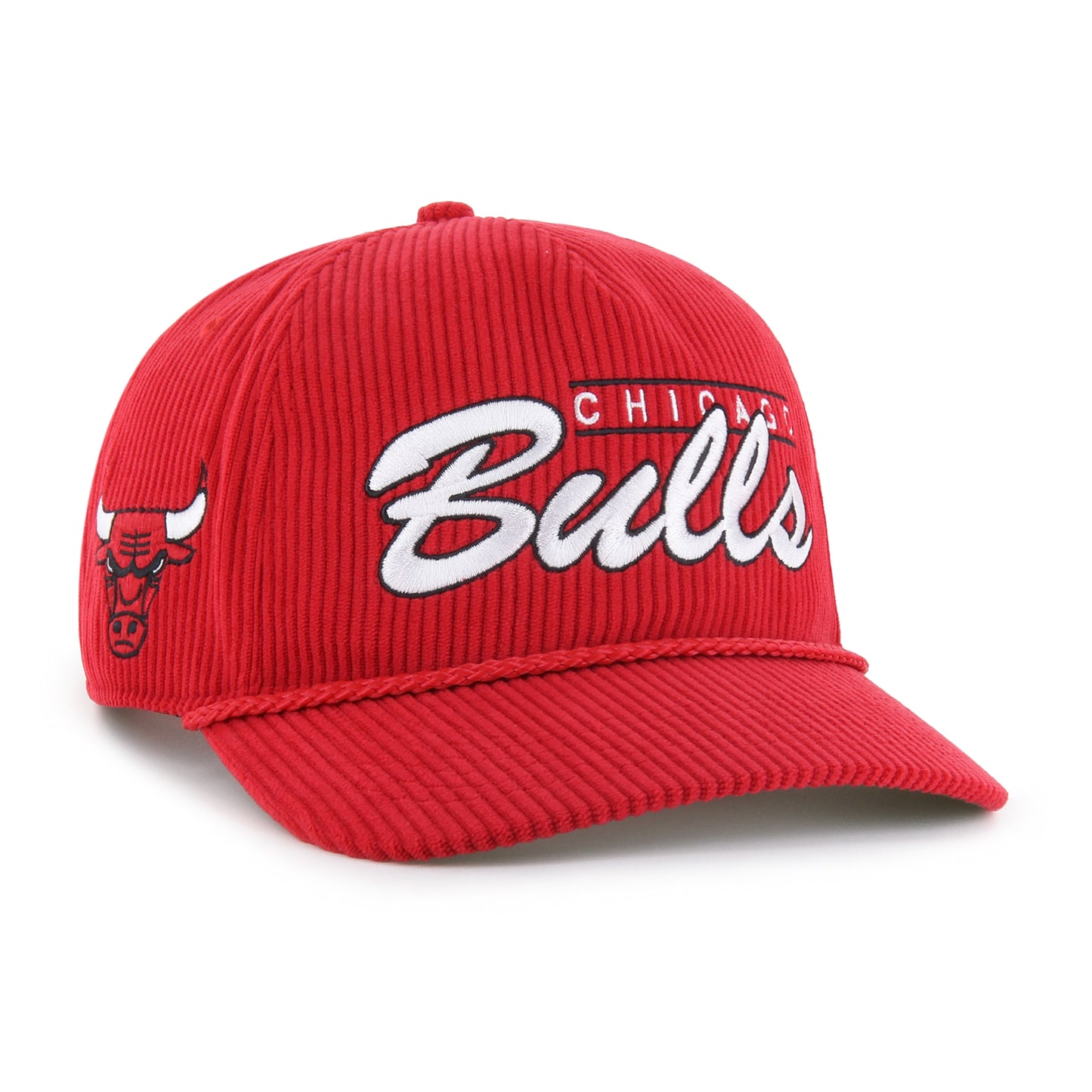 Chicago Bulls Red Double Header Cord '47 Hitch Adjustable Hat