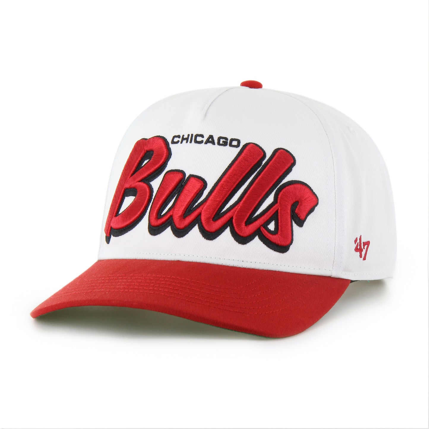 Chicago Bulls White Drop Shadow '47 Hitch Adjustable Hat