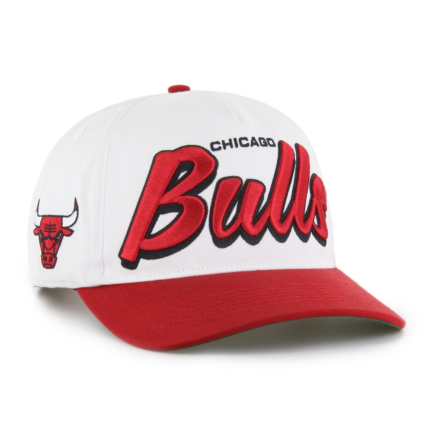 Chicago Bulls White Drop Shadow '47 Hitch Adjustable Hat