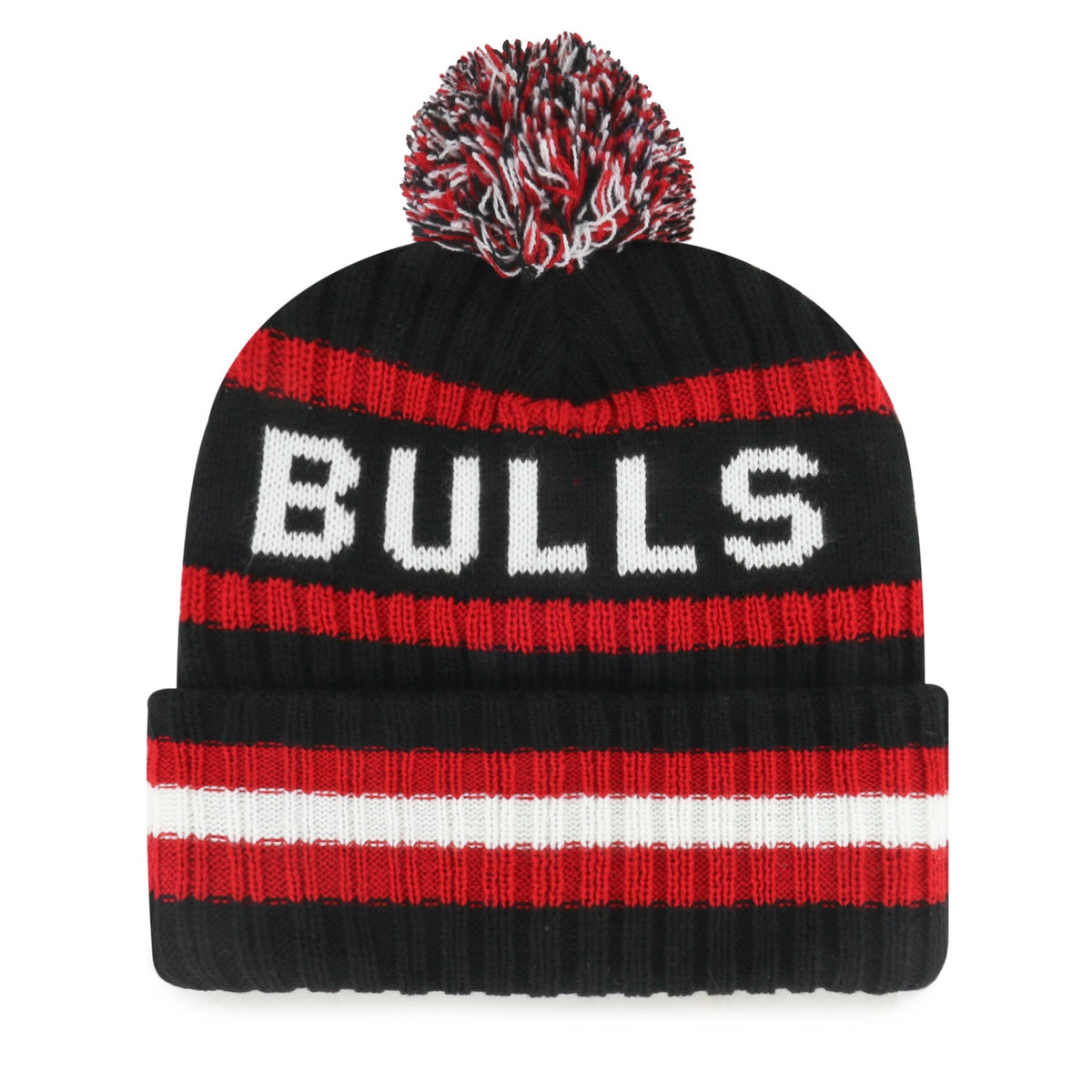 Chicago Bulls '47 Bering Black Cuffed Knit Hat