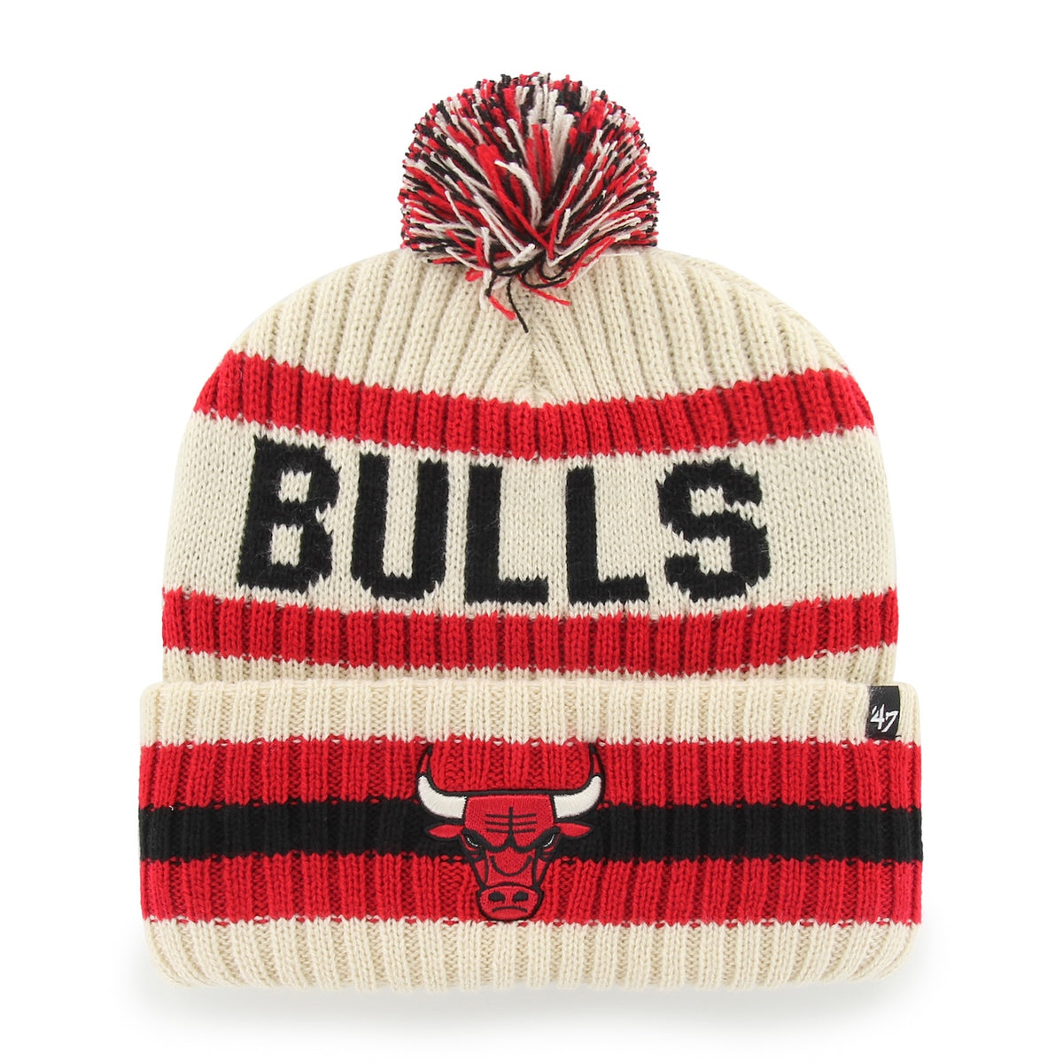 Chicago Bulls '47 Natural Bering Cuffed Knit Hat