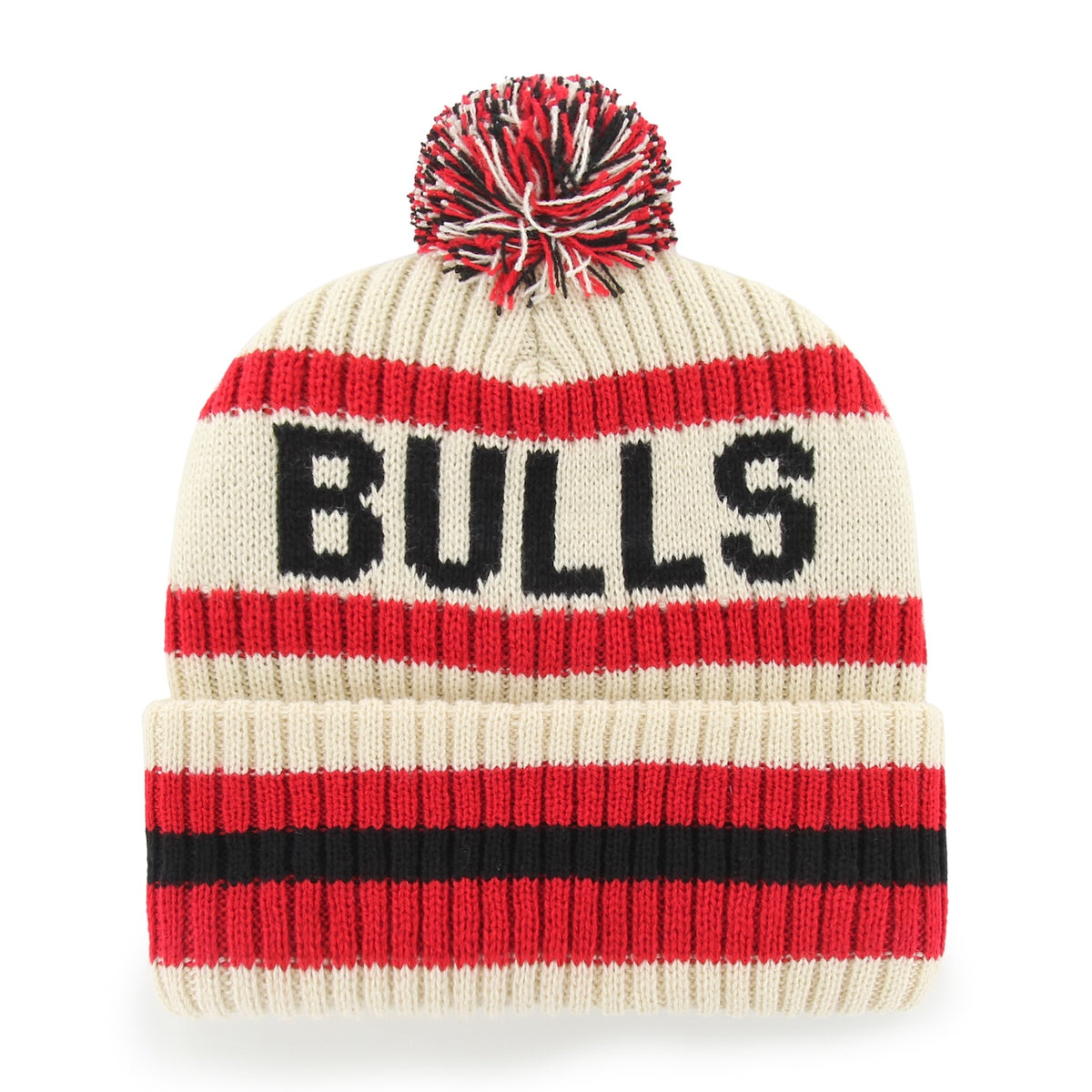 Chicago Bulls '47 Natural Bering Cuffed Knit Hat