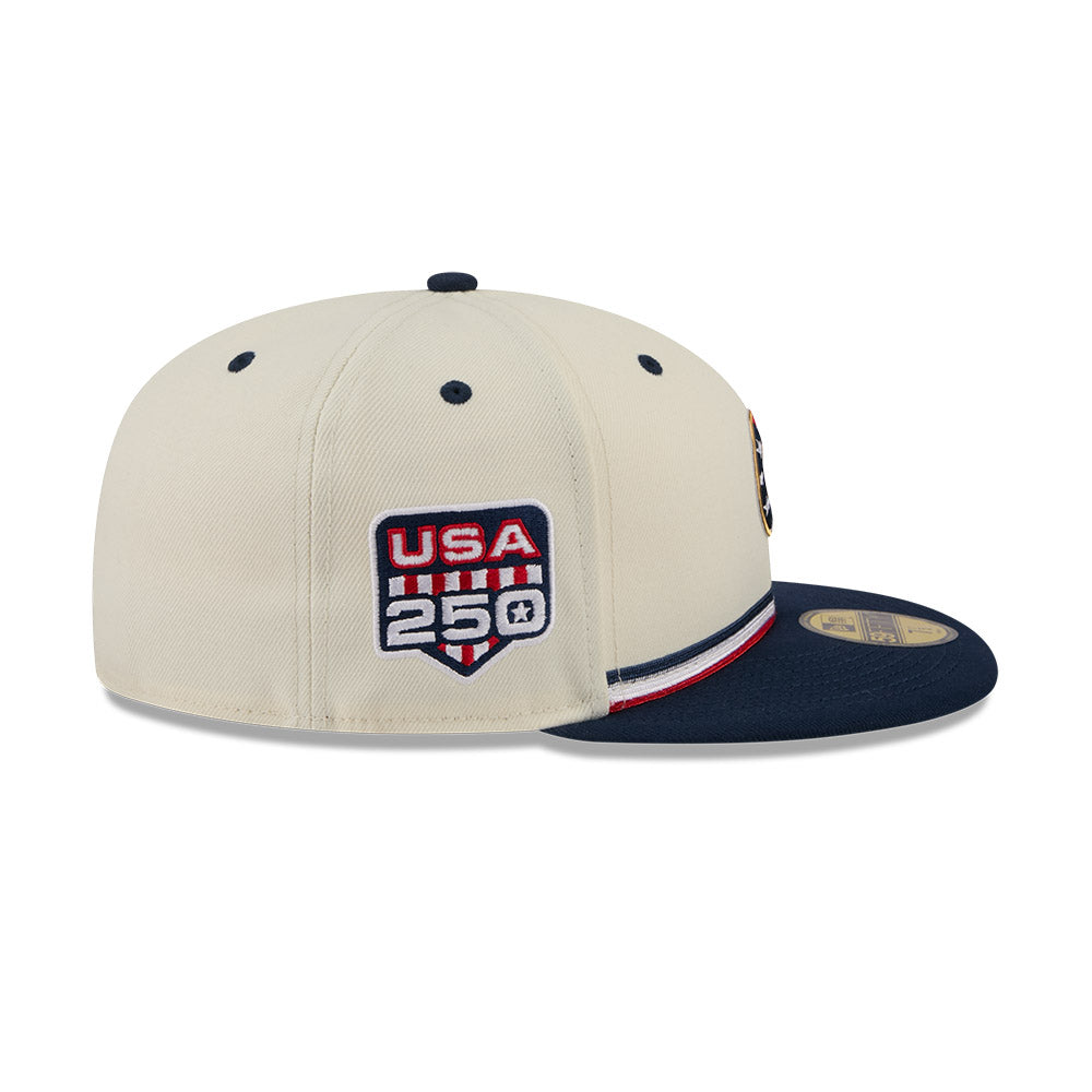 Chicago Cubs 2026 July 4 Independence Day USA 250th Anniversary New Era 59FIFTY Fitted Hat
