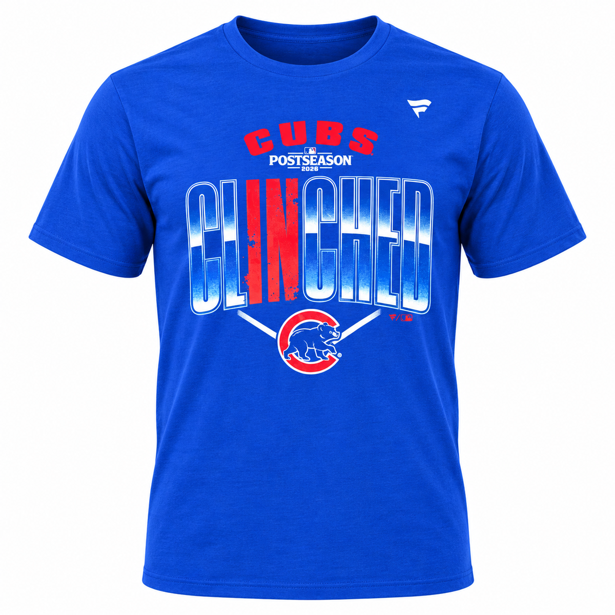 Chicago Cubs 2026 Postseason Clinched On-Field T-Shirt