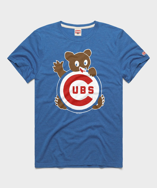 Chicago Cubs Homage Retro Waving Bear Royal T-Shirt
