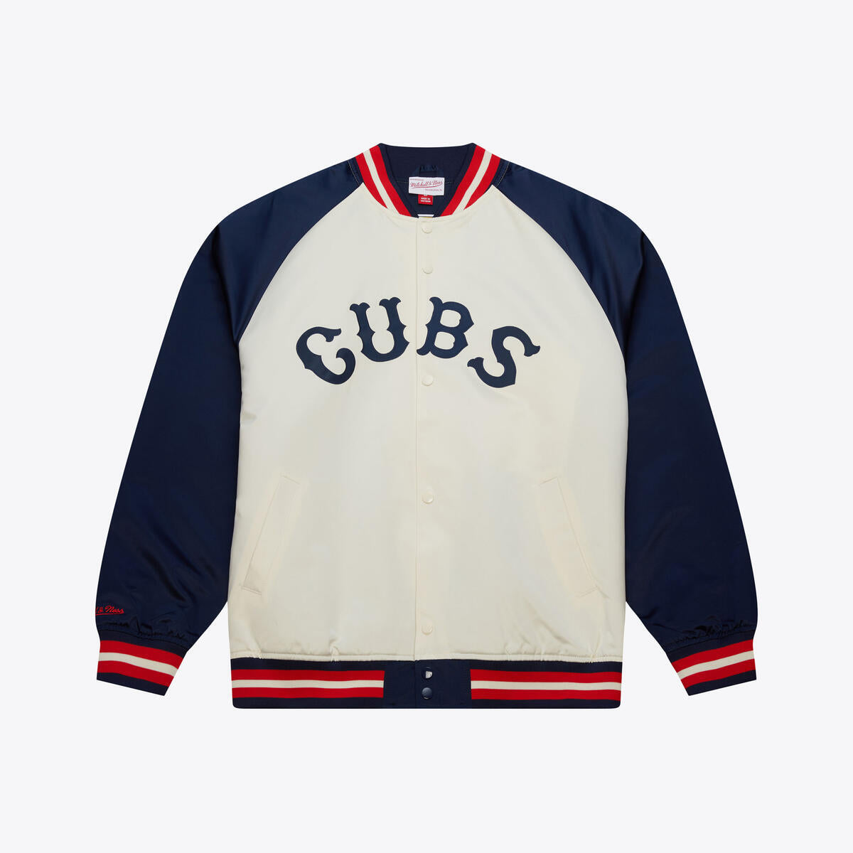 Chicago Cubs Mitchell & ness Double Clutch Satin Jacket
